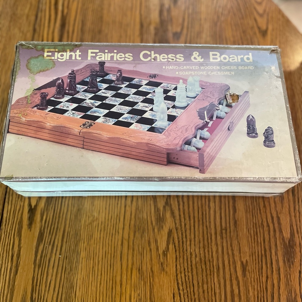 Vintage Eight Fairies Chess & Board Game, Unisex, Home - Picture 2 of 6